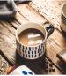 Preview: 360Home Bemalter Becher im japanischen Stil handbemalt robust